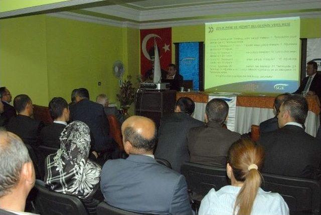 Sgk Hakkari İl Müdürlüğü’nden Bilgilendirme Semineri