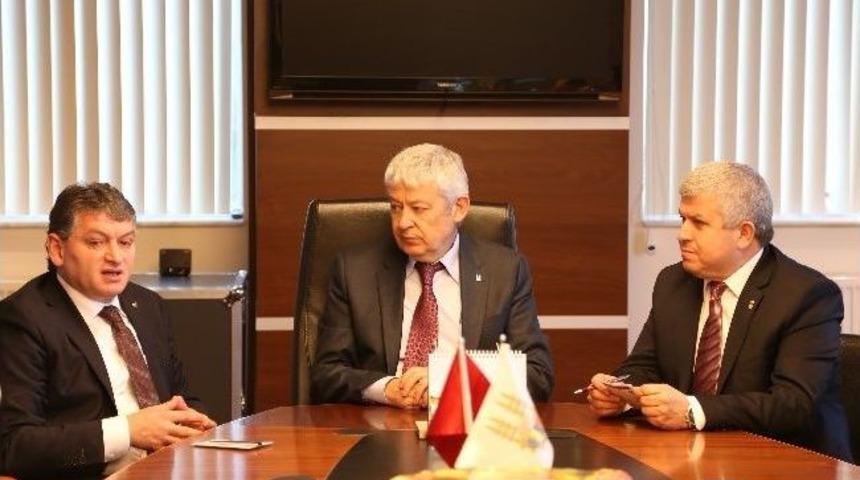 Tekirdağ Tso Y&ouml;netim Kurulu Başkanı Cengiz G&uuml;nay Etso'yu Ziyaret Etti