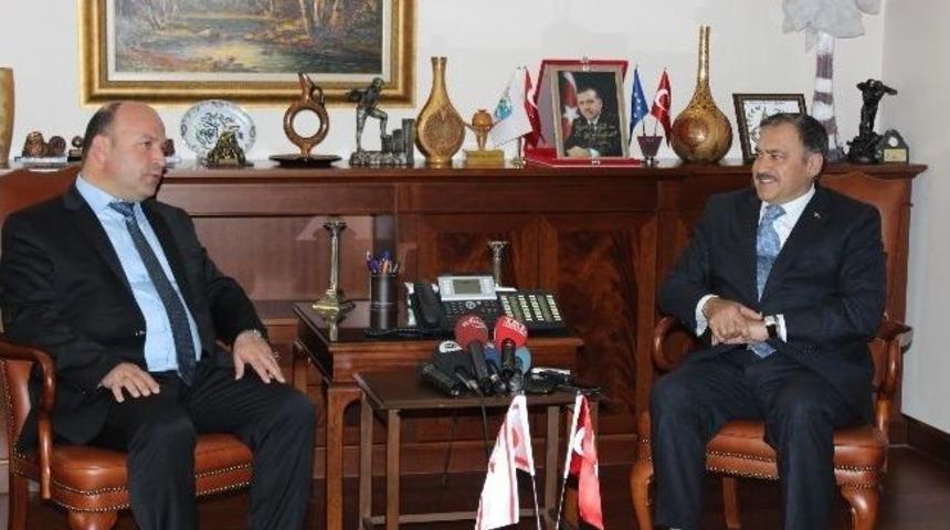 Bakan Eroğlu, Kktc &Ccedil;evre Ve Doğal Kaynaklar Bakanı Bakırcı İle G&ouml;r&uuml;şt&uuml;