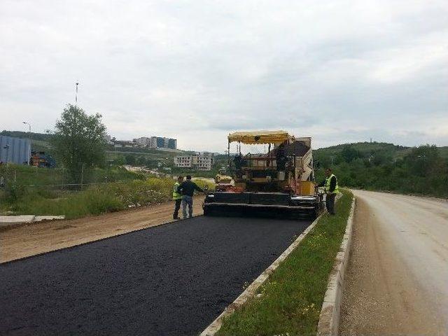 Düzce Üniversitesi Yolu Asfaltlanıyor