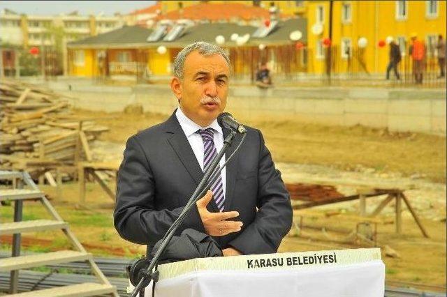 Karasu Meslek Yüksekokulu Ek Binasının Temeli Atıldı