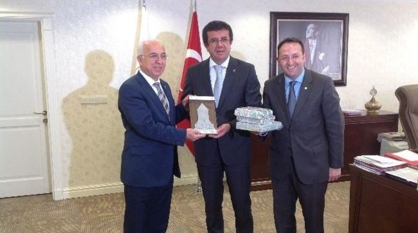 Kto Heyeti, Ekonomi Bakanı Zeybek&ccedil;i&rsquo;yi Ziyaret Etti