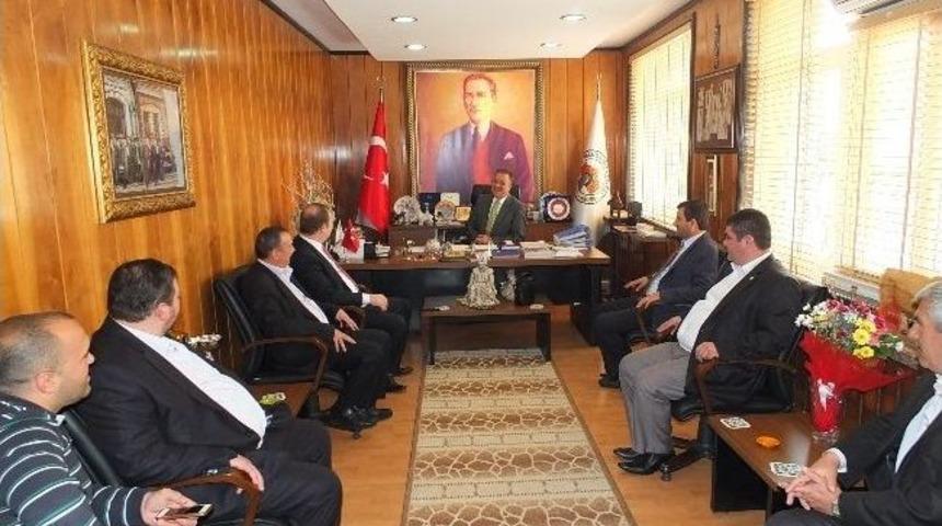 Etb Heyeti Edirne'de İlçe Belediye Başkanlarını Ziyaret Etti