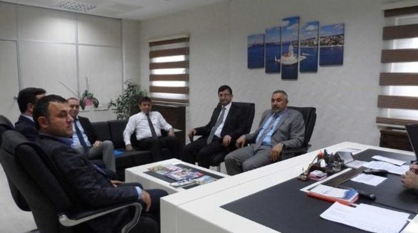 D&uuml;zce İl&ccedil;e Belediye Başkanlarından Sgk&rsquo;ya Ziyaret