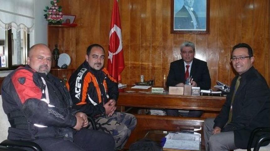 Sinop Motor Sporları Kul&uuml;b&uuml; Başkanı Şen &Ccedil;atalzeytin&rsquo;e Geldi