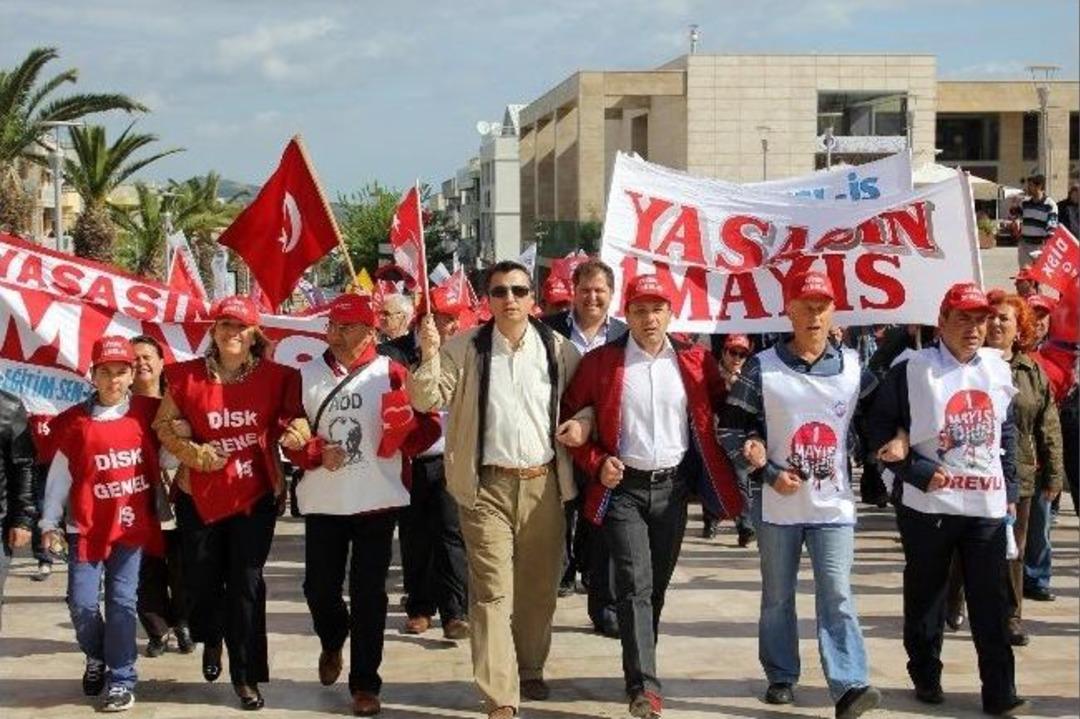 1 Mayıs Emek Ve Dayanışma G&uuml;n&uuml; Urla&rsquo;da Kutlandı