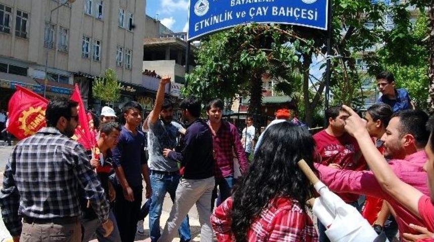 Adıyaman'daki 1 Mayıs Kutlamalarında Slogan Gerginliği