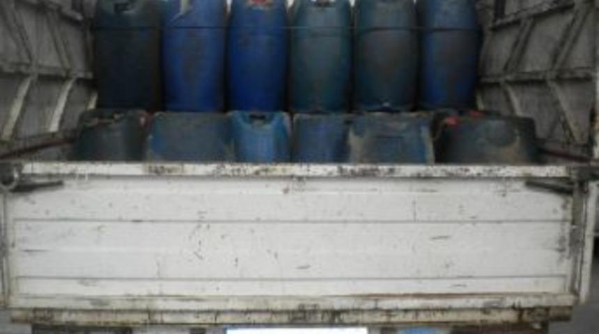 Kilis'te 4 Bin 200 Litre Ka&ccedil;ak Motorin Ele Ge&ccedil;irildi