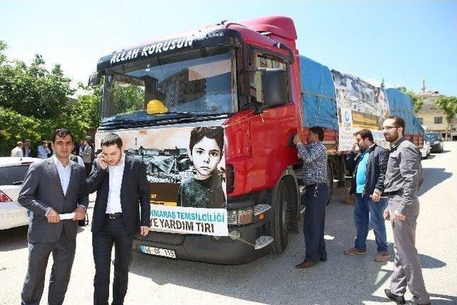 Yardım Tırı Dualarla Uğurlandı