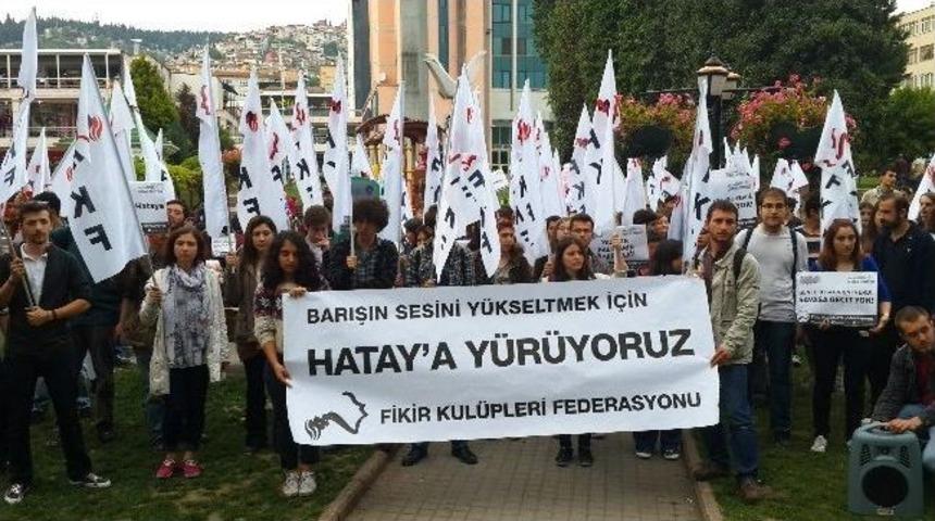 Barış İ&ccedil;in Hatay&rsquo;a Y&uuml;r&uuml;yen Fkf&rsquo;nin İlk Durağı Kocaeli