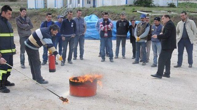 Fabrika Personeline Yangın Eğitimi