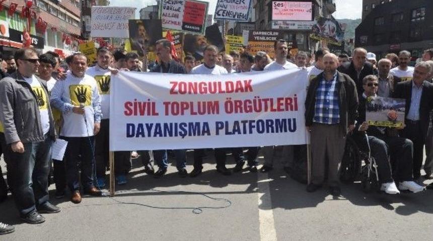 Zonguldak&rsquo;ta Mısır'dakı İdam Kararları Protesto Edildi