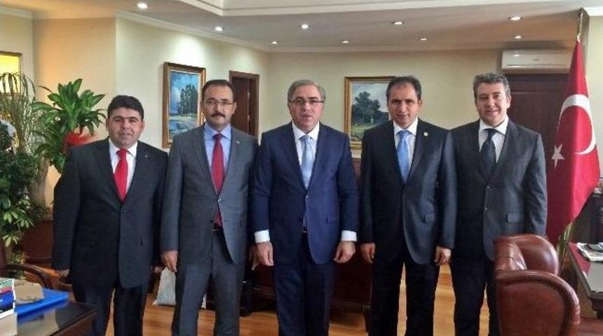 Uşak Kent Projeleri İ&ccedil;in Toki Başkanı Erg&uuml;n İle G&ouml;r&uuml;ş&uuml;ld&uuml;