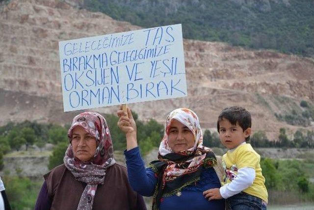 Antalya&rsquo;da Taş Ocakları Kapatılsın Eylemi 2