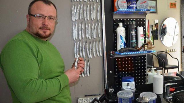 Bu Berberde kişiye Özel Ustura Var