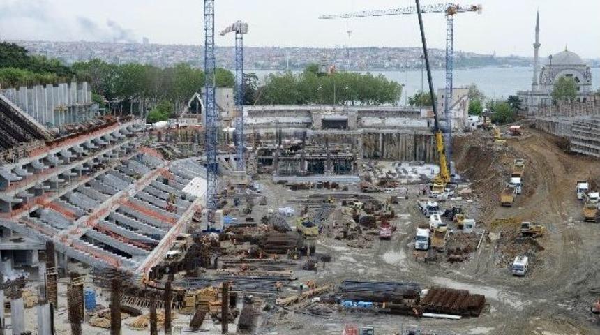 Vodafone Arena Stadı&rsquo;nın İnşaatı Hızla S&uuml;r&uuml;yor