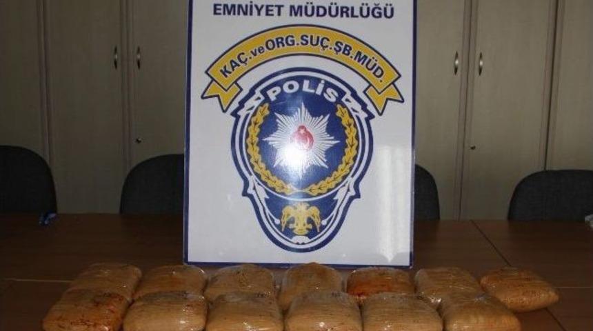 Yozgat'ta 14 Kilo Toz Esrar Ele Ge&ccedil;irildi