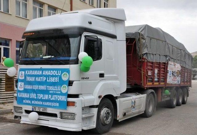 Karaman'dan Suriye'ye Yardım