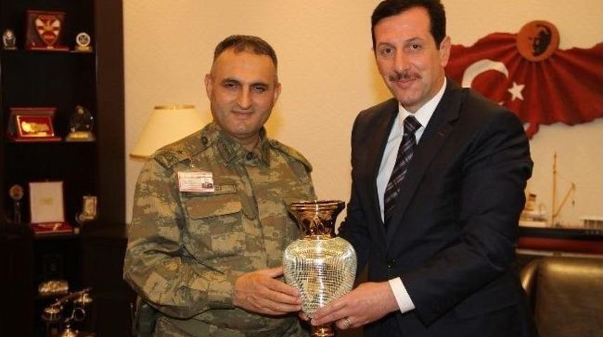 Başkan Tok, Garnizon Komutanı Ekinci'yi Ziyaret Etti