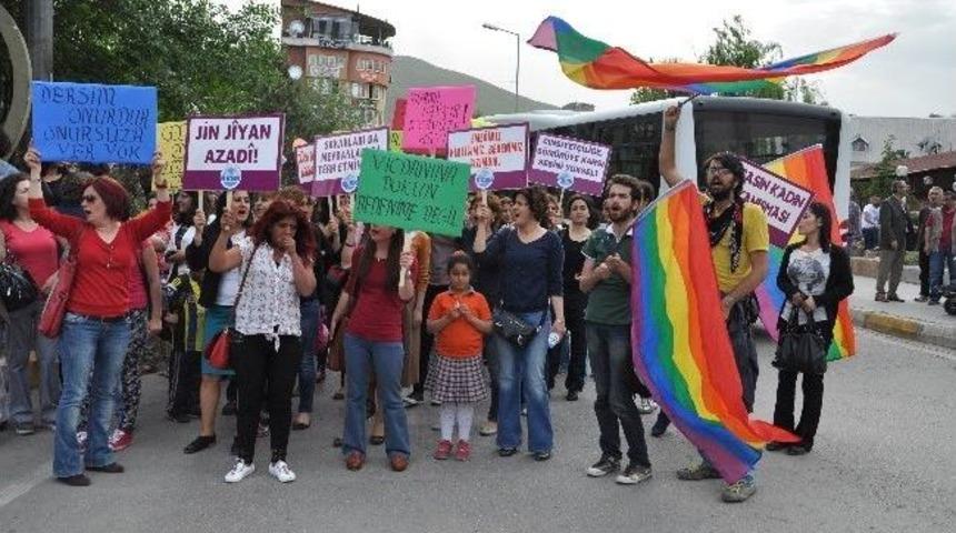 Tunceli&rsquo;de &Ccedil;ocuk Ve Kadınlara Şiddet Protesto Edildi