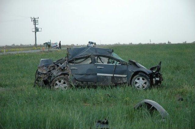 Karaman da Otomobil Takla Attı: 1 &Ouml;l&uuml;, 1 Yaralı 2