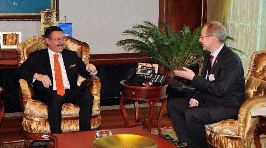 Alman Heyetten Başkan G&ouml;k&ccedil;ek&rsquo;e Ziyaret