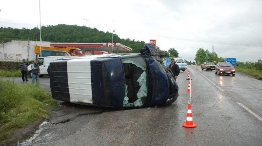 Kdz.ereğli&rsquo;de Trafik Kazası: 2 Yaralı