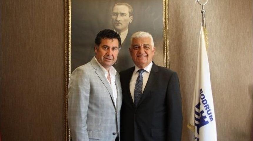 Muğla B&uuml;y&uuml;kşehir Başkanı G&uuml;r&uuml;n&rsquo;den Başkan Kocadon&rsquo;a Ziyaret