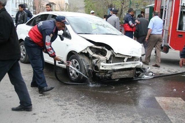 Kars’ta Trafik Kazası: 1 Yaralı