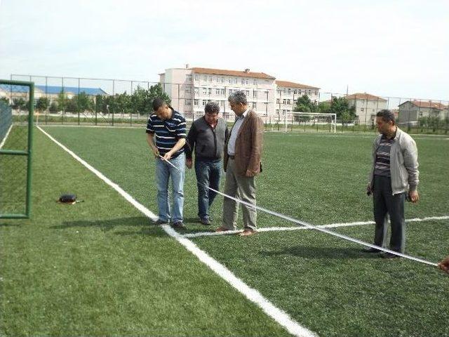 Muratlı Atatürk Stadyumunda İncelemeler Başladı