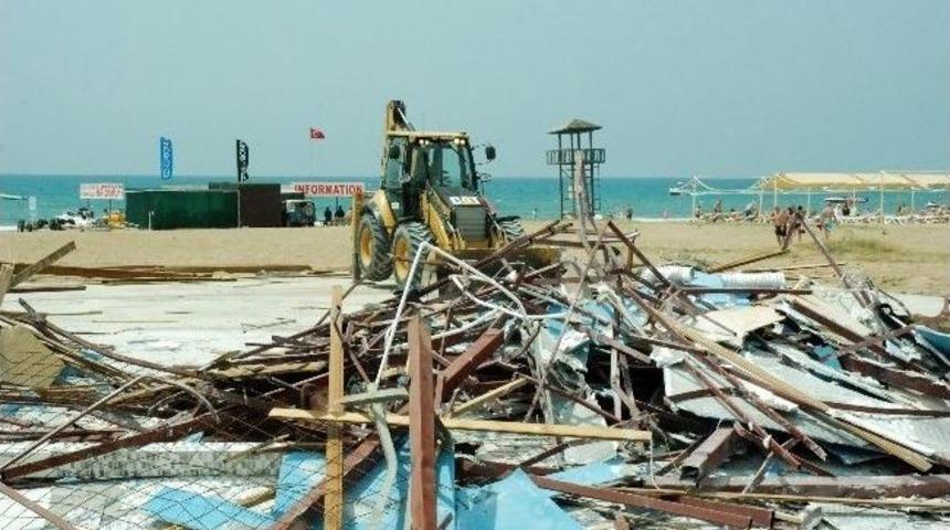 Evrenseki Sahilinde Yıkım