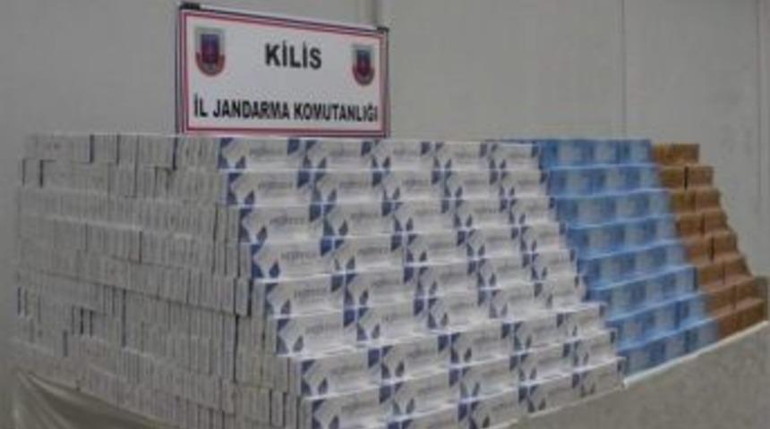 Kilis'te G&uuml;mr&uuml;k Ka&ccedil;ağı Sigara, &Ccedil;ay Ve İplik Ele Ge&ccedil;irildi