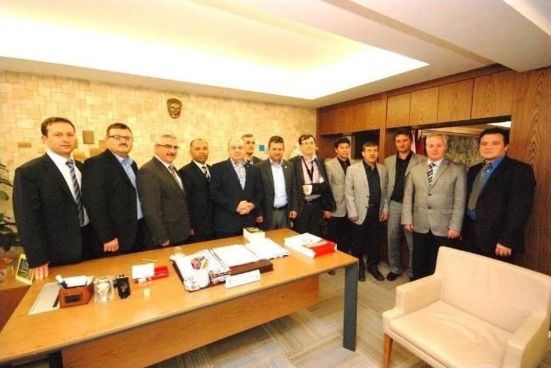 Eğitim Bir-sen K&uuml;tahya Şube Başkanı U&ccedil;an, Gediz Belediye Başkanı Saraoğlu&rsquo;nu Ziyaret Etti