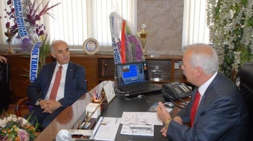 M&uuml;siad Genel Başkanı Orpak&rsquo;tan, Akdemir&rsquo;e Ziyaret