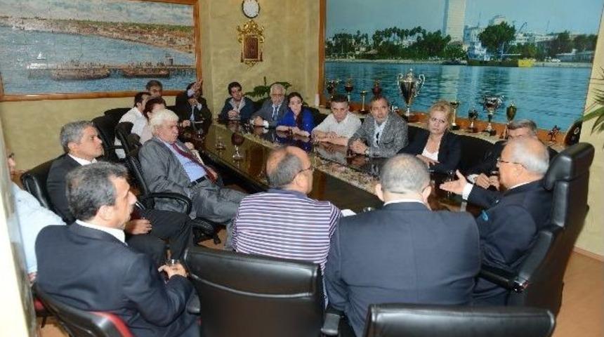 Mgc &Uuml;yeleri Başkan Kocamaz'ı Ziyaret Etti