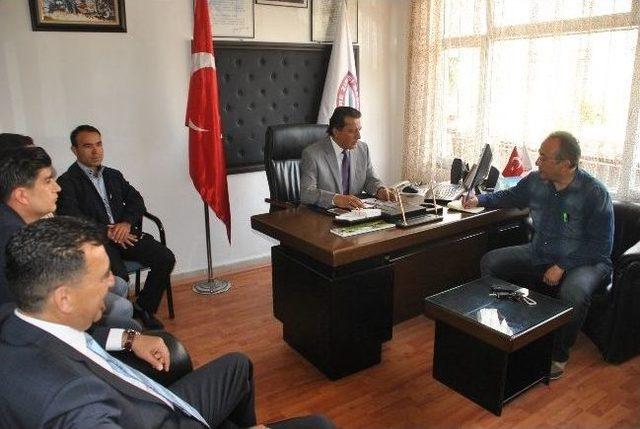 Tayfun Talipoğlu Demre de Başkan Topcu yu Ziyaret Etti 1