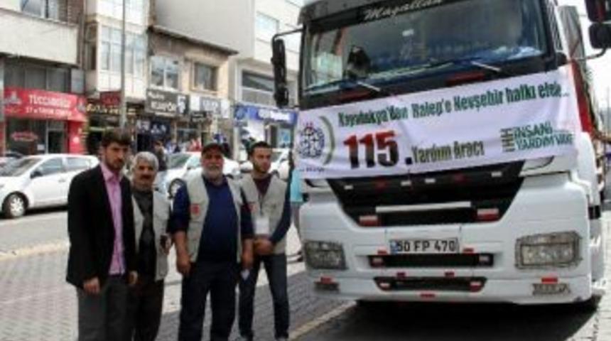 Nevşehir&rsquo;den Suriye&rsquo;ye 115. Yardım Tırı G&ouml;nderildi