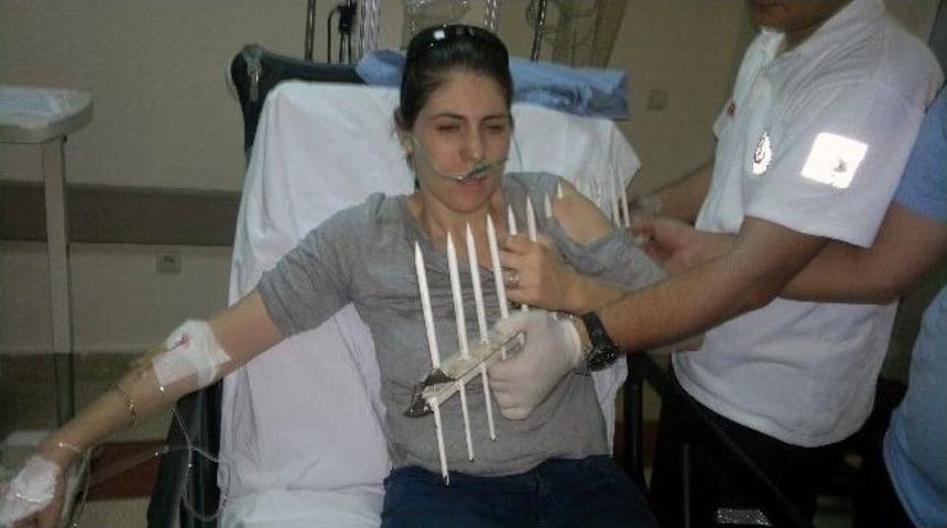 Dut Toplarken Koluna Korkuluk Demiri Saplandı