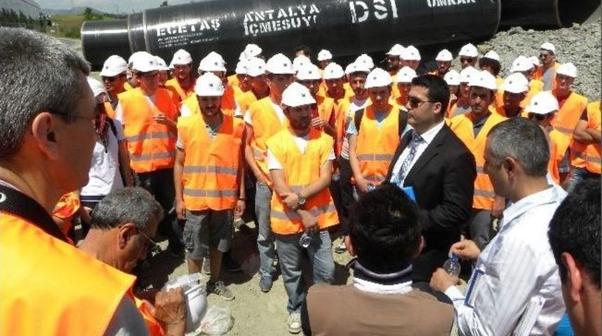 Antalya İ&ccedil;mesuyu Karaca&ouml;ren 2 Barajı İsale Hattı İnşaatına Teknik Gezi