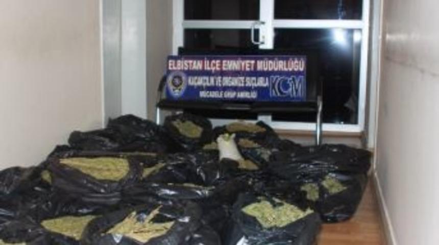 Elbistan'da 143 Kilogram Esrar Ele Ge&ccedil;irildi
