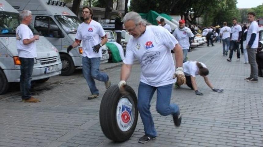 Tarihi Yarımadada "tekerlekli" Rekor Denemesi