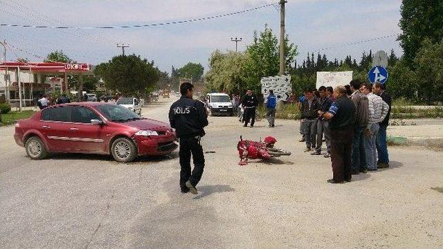 &Ccedil;ocuğunu Okuldan Almaya Giderken Kaza Yaptı 2