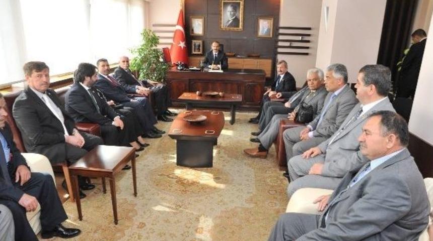 İl Genel Meclisi Başkanı Ve &Uuml;yelerinden Vali Yavuz&rsquo;a Ziyaret