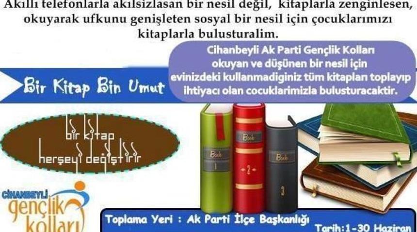 Cihanbeyli Ak Parti Gen&ccedil;lik Kollarından Kitap Kampanyası
