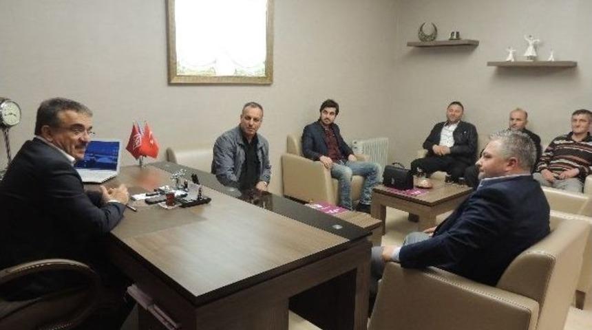 D&uuml;zce Seyyar Pazarcılar Odası&rsquo;ndan Desob&rsquo;a Ziyarette