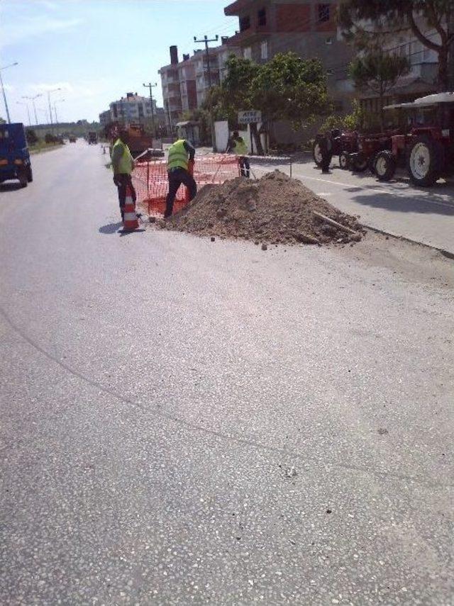 Lapseki’de Su Kanalı Çalışmaları