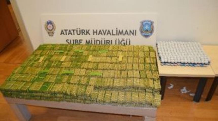 Atat&uuml;rk Havalimanı&rsquo;nda Ka&ccedil;ak İla&ccedil; Operasyonu
