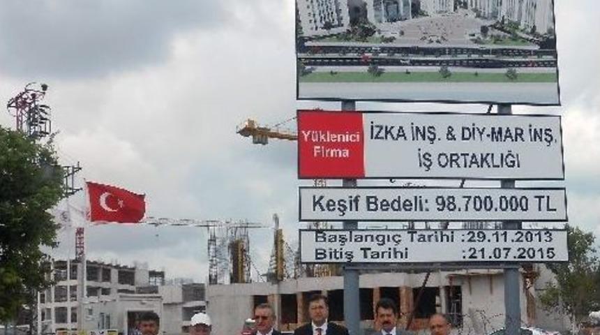Adana B&ouml;lge Adliye Mahkemesi İnşaatı Y&uuml;kseliyor