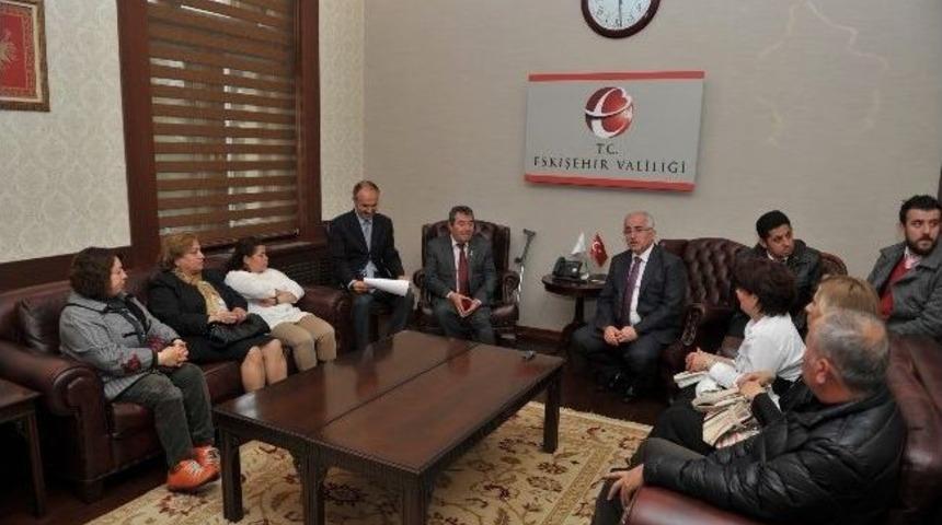 Engelli Derneklerinin Başkanlarından Vali Tuna&rsquo;ya Ziyaret