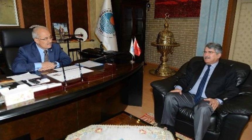 Chp&rsquo;li Sağlar, Başkan Kocamaz&rsquo;ı Ziyaret Etti